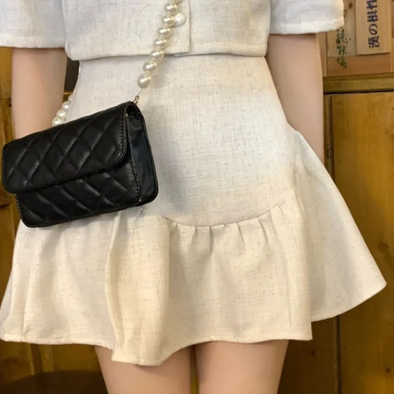 Two-piece Sets Women Sweet Conjuntos De Vestido Bubble Short-sleeved Short Top Female + High Waist Slim Skirt Ensemble Femme New
Two-piece Sets Women Sweet Conjuntos De Vestido Bubble Short-sleeved Short Top Female + High Waist Slim Skirt Ensemble Femme New