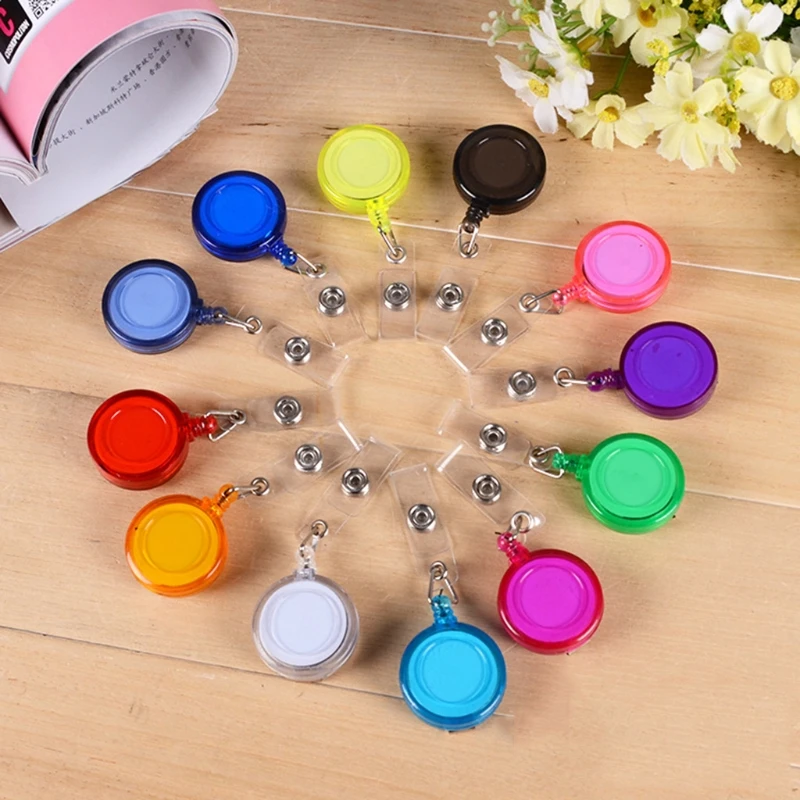 Premium Round-shaped Colored Plastic Retractable ID Badge Ideal for Key Card Name Tag Holder Metal Clip Random Color
Premium Round-shaped Colored Plastic Retractable ID Badge Ideal for Key Card Name Tag Holder Metal Clip Random Color