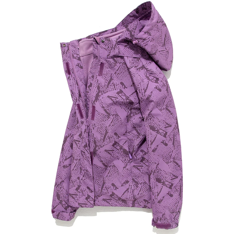 Skiing Autumn and Winter Shell Jacket Camouflage Removable Jacket Fleece-Lined Mountaineering Clothing Windproof and Waterproof
Skiing Autumn and Winter Shell Jacket Camouflage Removable Jacket Fleece-Lined Mountaineering Clothing Windproof and Waterproof