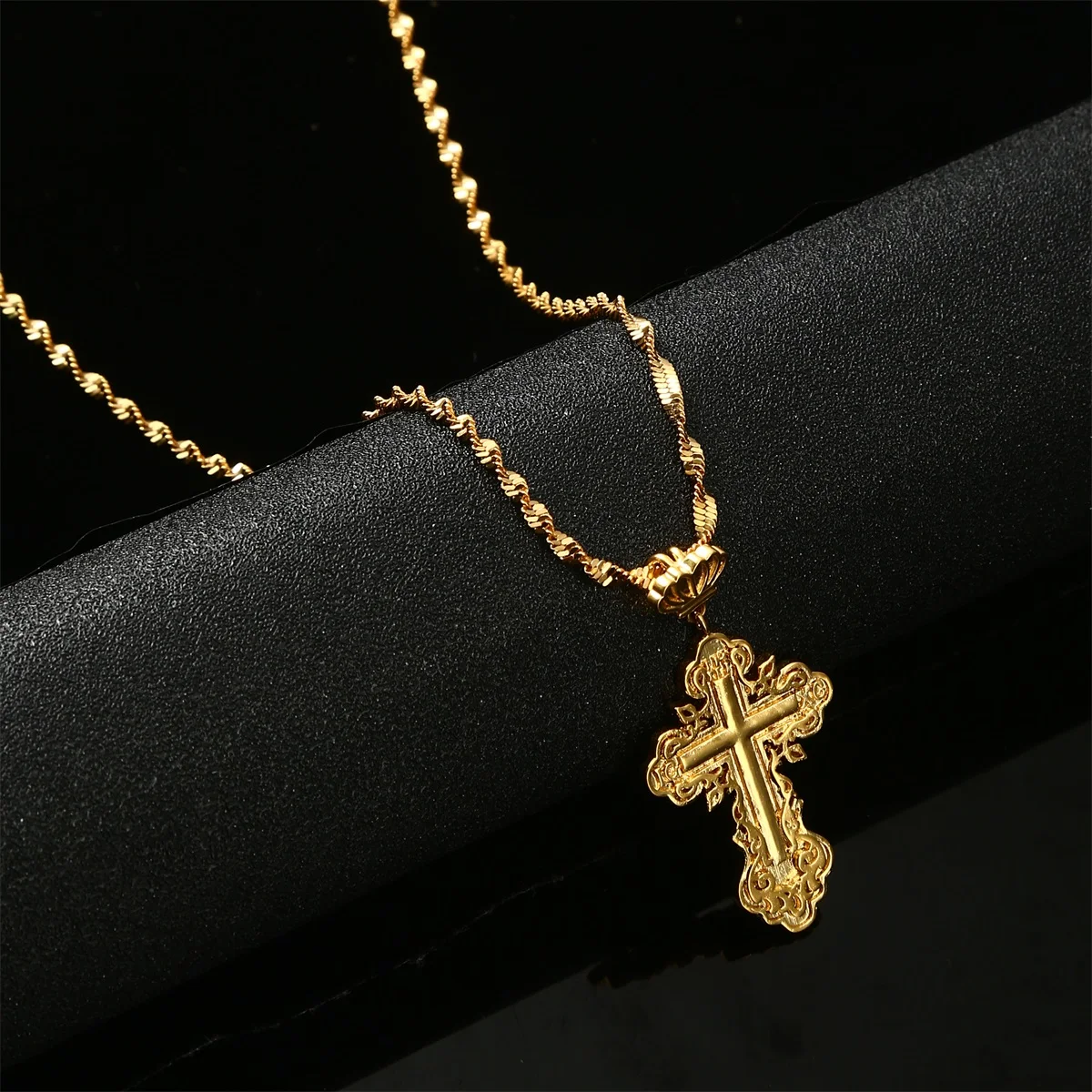 Gold Color Simple Jesus Pendant Men Women Necklace Cross Chain Jewelry
Gold Color Simple Jesus Pendant Men Women Necklace Cross Chain Jewelry