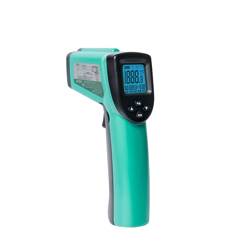 Pro'sKit MT-4612 High-Precision Handheld Infrared Thermometer Industrial Electronic Thermometer Measuring Instrument -50C-580C
Pro'sKit MT-4612 High-Precision Handheld Infrared Thermometer Industrial Electronic Thermometer Measuring Instrument -50C-580C