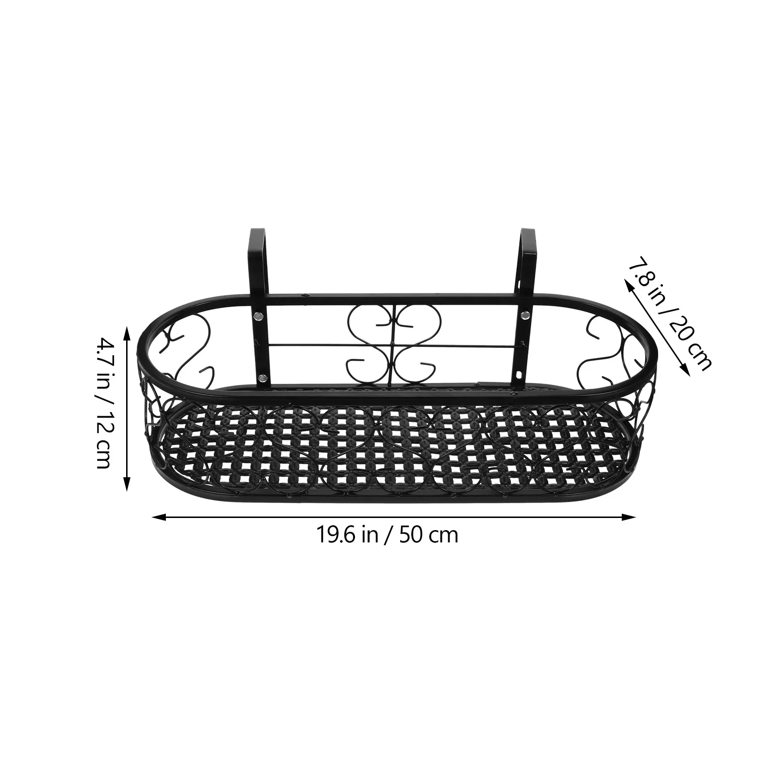 1Pc Railing Flower Holder Hanging Plant Rack Rustproof Plant Stand For Gardening Decor Balcony Railing
1Pc Railing Flower Holder Hanging Plant Rack Rustproof Plant Stand For Gardening Decor Balcony Railing