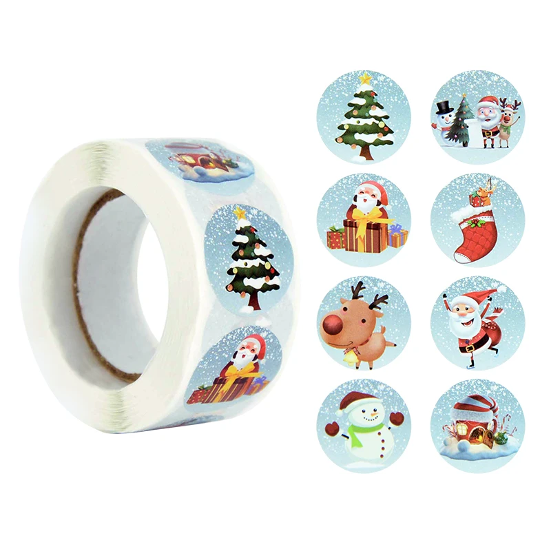 500pcs/roll Christmas Stickers Gift Bags Sealing Paper Labels Christmas Box Decoration Ornaments Scrapbooking DIY Craft Supplies
500pcs/roll Christmas Stickers Gift Bags Sealing Paper Labels Christmas Box Decoration Ornaments Scrapbooking DIY Craft Supplies