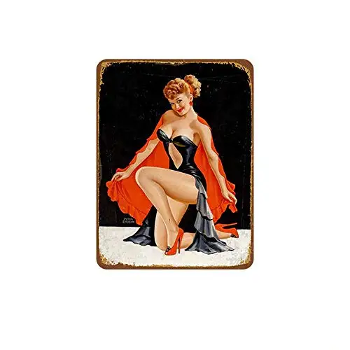 Vintage Metal Sign Tin Sign Sexy Lady Pin Up Girl Man Cave Home Bar Club Pub Wall Decor Signs 12x8inch
Vintage Metal Sign Tin Sign Sexy Lady Pin Up Girl Man Cave Home Bar Club Pub Wall Decor Signs 12x8inch