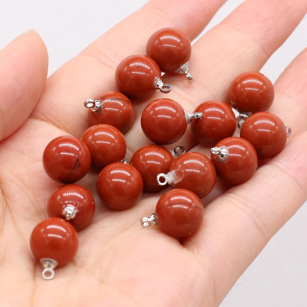 Natural Stone Gem Ruby Round Ball Pendant Handmade Crafts DIY Cute Charm Necklace Bracelet Earring Jewelry Accessories Gift Make
Natural Stone Gem Ruby Round Ball Pendant Handmade Crafts DIY Cute Charm Necklace Bracelet Earring Jewelry Accessories Gift Make
