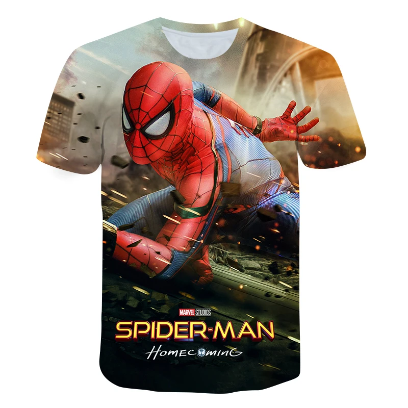 New Baby Boys T shirt Summer SpiderMans Short Punk Fashion Casual Harajuku Large Size Cartoon Printing T-shirt Kids Clothes Tops
New Baby Boys T shirt Summer SpiderMans Short Punk Fashion Casual Harajuku Large Size Cartoon Printing T-shirt Kids Clothes Tops