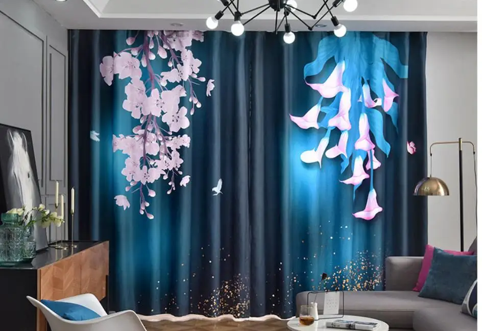Customized finished blackout curtains for living room and bedroom floor-to-ceiling bay windows curtains 
Customized finished blackout curtains for living room and bedroom floor-to-ceiling bay windows curtains