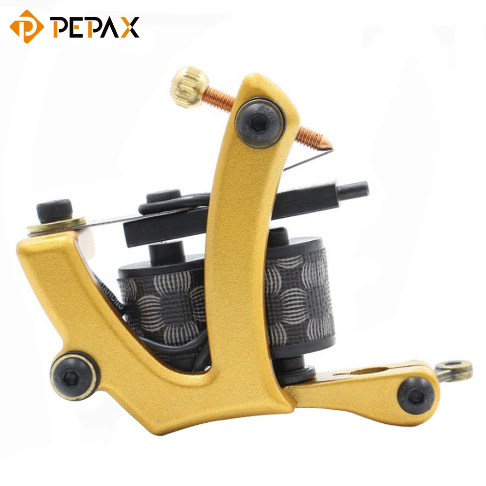 PEPAX Professional Coils Tattoo Machine 10 Warp Coils Cast Iron Handmade Tattoo Guns Machine For Liner Shader
PEPAX Professional Coils Tattoo Machine 10 Warp Coils Cast Iron Handmade Tattoo Guns Machine For Liner Shader