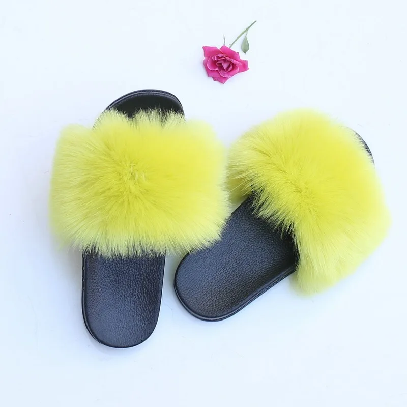 Summer 2020 Ladies Slippers Home Imitation Fox Fur Word Slippers Summer Ladies Fashion New Plush Slippers
Summer 2020 Ladies Slippers Home Imitation Fox Fur Word Slippers Summer Ladies Fashion New Plush Slippers