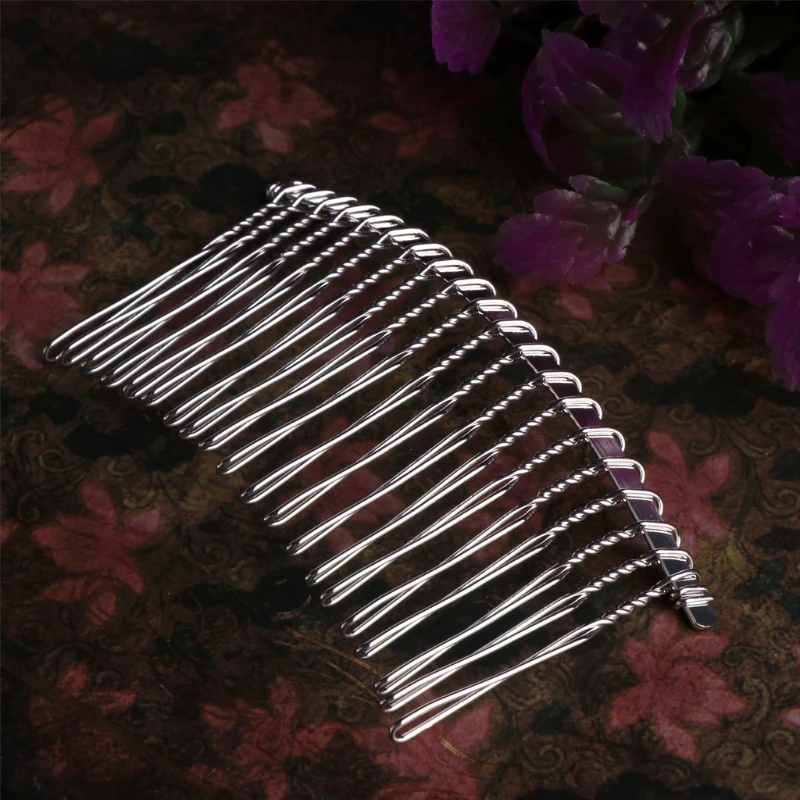 DIY Blank Metal Hair Clips Wedding Veil Side Comb 20 Teeth Bridal Hair Accessories 875C
DIY Blank Metal Hair Clips Wedding Veil Side Comb 20 Teeth Bridal Hair Accessories 875C