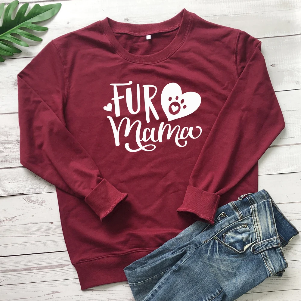 Fur Mama Paw Heart Sweatshirt Funny 90s Pet Lover Gift Pullovers Cute Women Long Sleeve Graphic Dog Mom Sweatshirts Drop Ship
Fur Mama Paw Heart Sweatshirt Funny 90s Pet Lover Gift Pullovers Cute Women Long Sleeve Graphic Dog Mom Sweatshirts Drop Ship