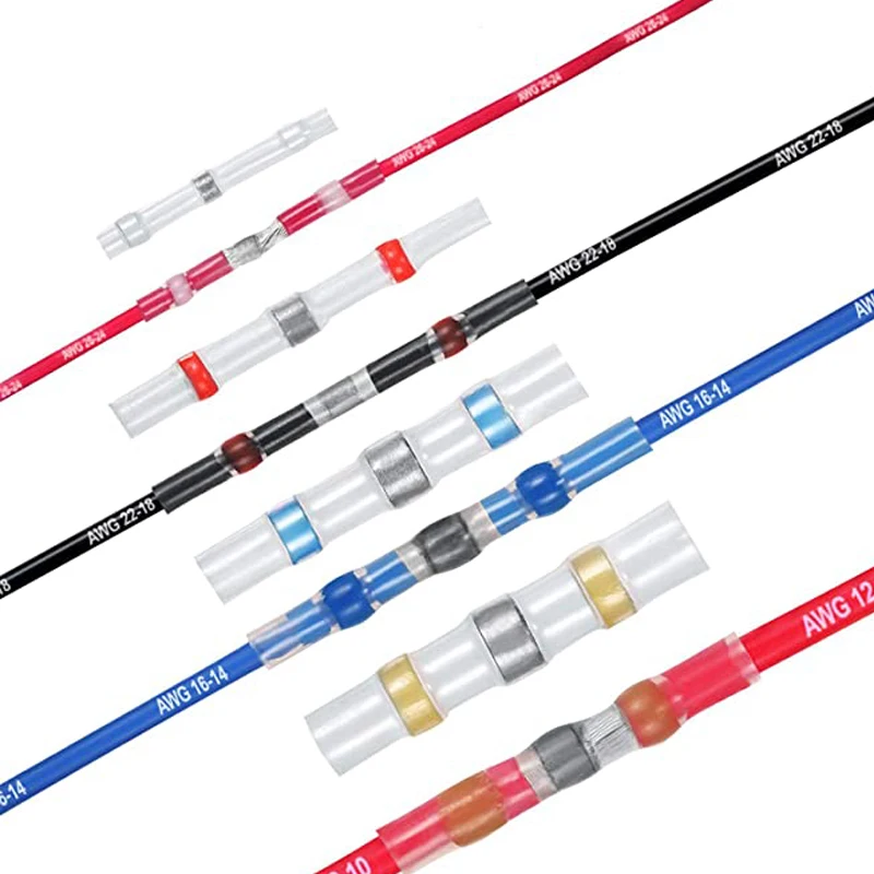 20Pcs Solder Seal Wire Connectors Waterproof Heat Shrink Butt Connectors Electrical Wire Terminals Insulated Butt Splices
20Pcs Solder Seal Wire Connectors Waterproof Heat Shrink Butt Connectors Electrical Wire Terminals Insulated Butt Splices