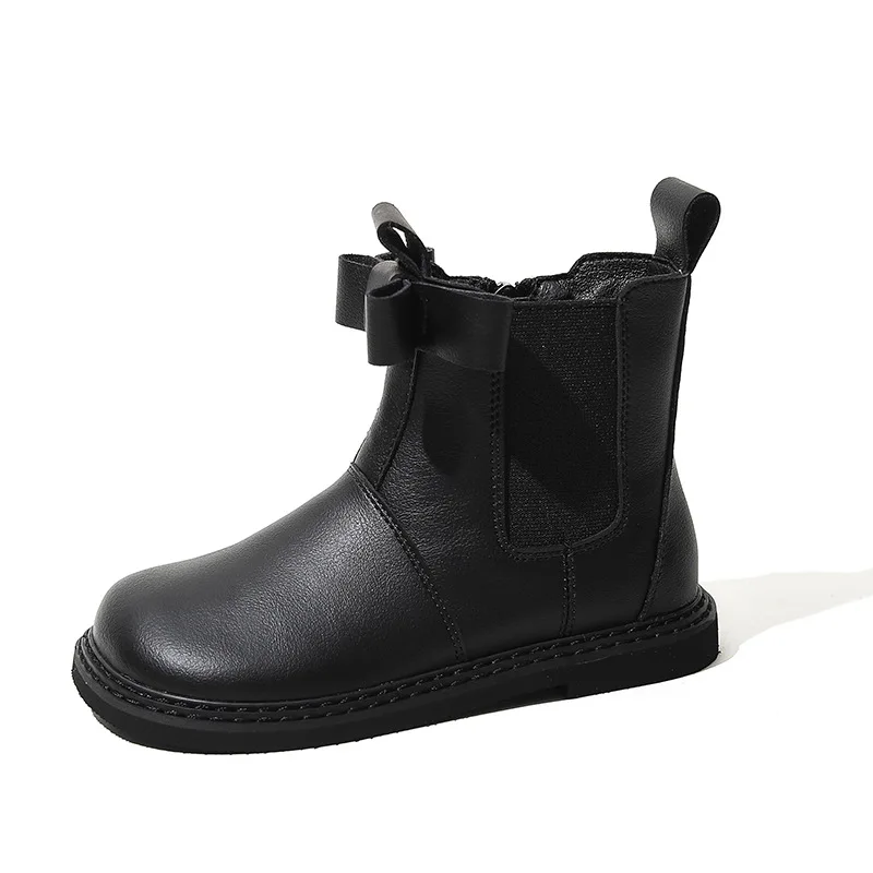 Kids Bow Chelsea Boots Autumn New Children Genuine Leather Brand Shoes Baby Girls Ankle Shoes Black Fashion Boots Princess Boots
Kids Bow Chelsea Boots Autumn New Children Genuine Leather Brand Shoes Baby Girls Ankle Shoes Black Fashion Boots Princess Boots