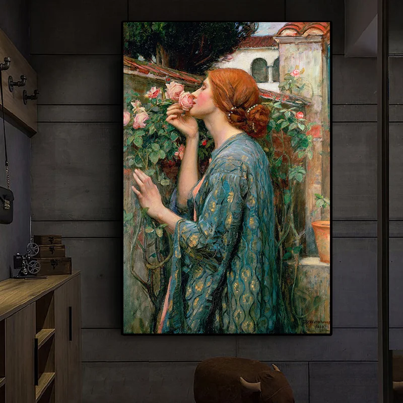 John William Waterhouse My Sweet Rose Portrait Wall Art Canvas Painting Modular Picture Art Poster For Living Room Home Decor
John William Waterhouse My Sweet Rose Portrait Wall Art Canvas Painting Modular Picture Art Poster For Living Room Home Decor