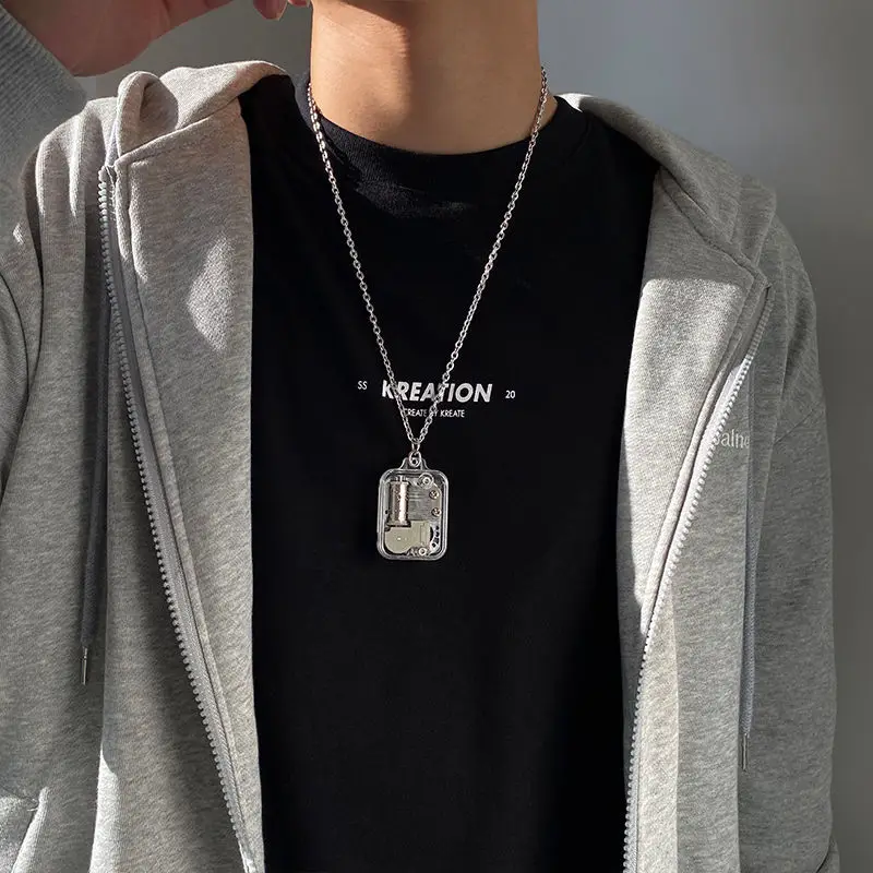 Healing Skycity Castle Sky Clockwork Necklace Punk Minority Pendant Music Box Design windbell Crafts wind chimes ornaments
Healing Skycity Castle Sky Clockwork Necklace Punk Minority Pendant Music Box Design windbell Crafts wind chimes ornaments