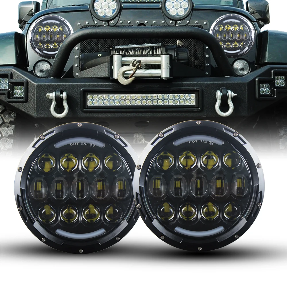 7 Inch Round Motorcycle LED Headlights hi/ low beam DRL Driving Light DRL Turn Signal Headlamp for Jeep wrangler Off Road 4X4
7 Inch Round Motorcycle LED Headlights hi/ low beam DRL Driving Light DRL Turn Signal Headlamp for Jeep wrangler Off Road 4X4