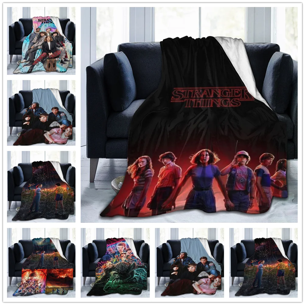 Strangeres-Things Blanket Flannel Throw Blankets Micro Fleece Cozy Plush Covers for Bed Car and Home Decoration 
Strangeres-Things Blanket Flannel Throw Blankets Micro Fleece Cozy Plush Covers for Bed Car and Home Decoration