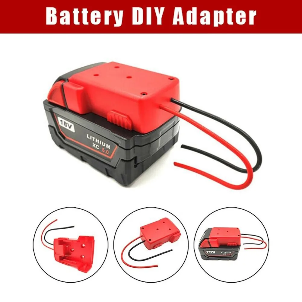 Battery Adapter For Milwaukee M18 Li-Ion Battery Power Connector Adapter With 12 Awg Wires Connectors Conversion DIY Power Tool
Battery Adapter For Milwaukee M18 Li-Ion Battery Power Connector Adapter With 12 Awg Wires Connectors Conversion DIY Power Tool