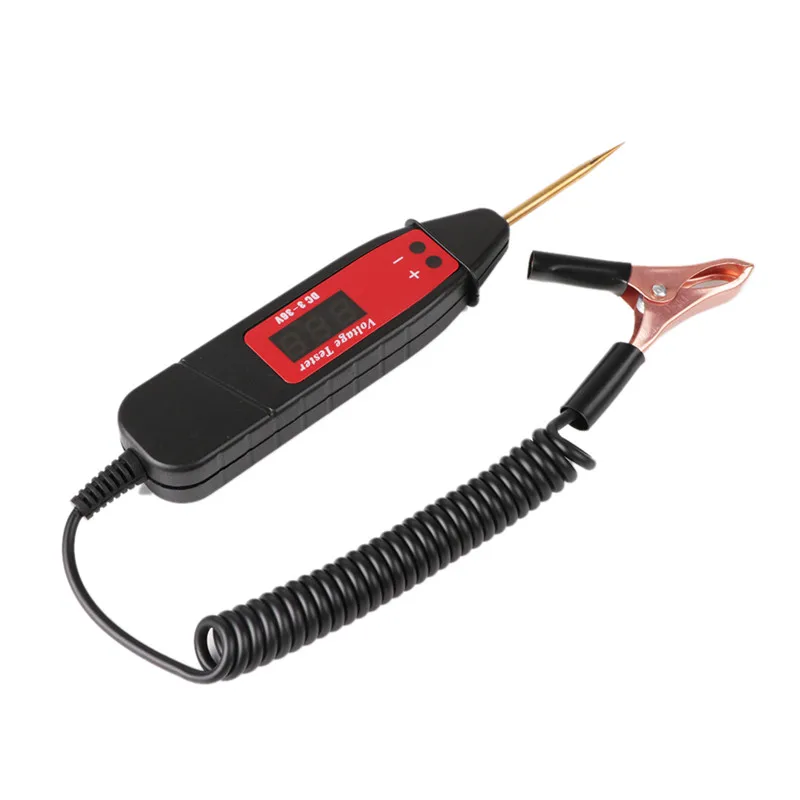 Car Circuit Scanner Power Probe Automotive Diagnostic Tool#291208 Universal 5-36V LCD Digital Circuit Tester Voltage Meter Pen
Car Circuit Scanner Power Probe Automotive Diagnostic Tool#291208 Universal 5-36V LCD Digital Circuit Tester Voltage Meter Pen