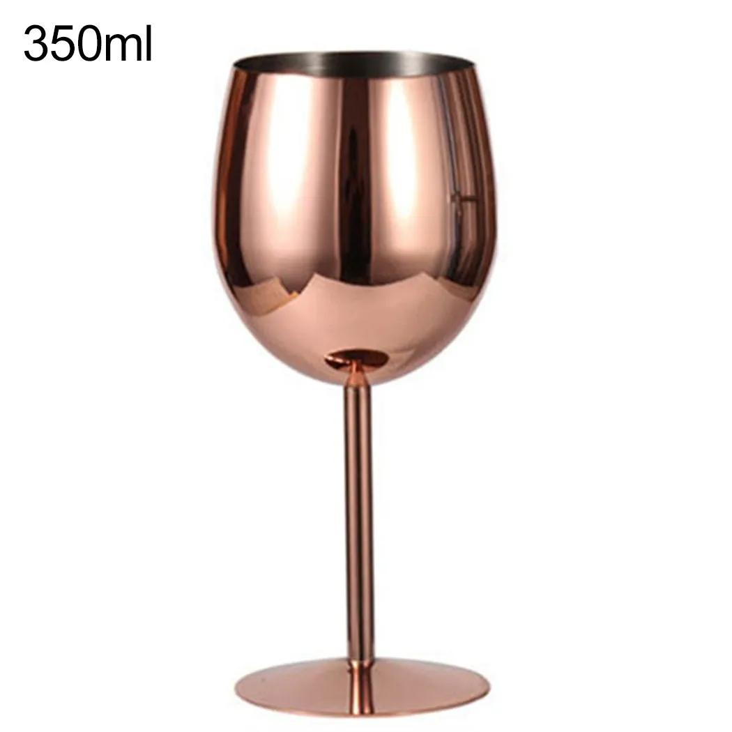 Household Drink Stainless Steel Rose Gold/Silver Black Stainless Steel Wine Goblet Drinks Wine Glasses Household Drinkware 350mL
Household Drink Stainless Steel Rose Gold/Silver Black Stainless Steel Wine Goblet Drinks Wine Glasses Household Drinkware 350mL