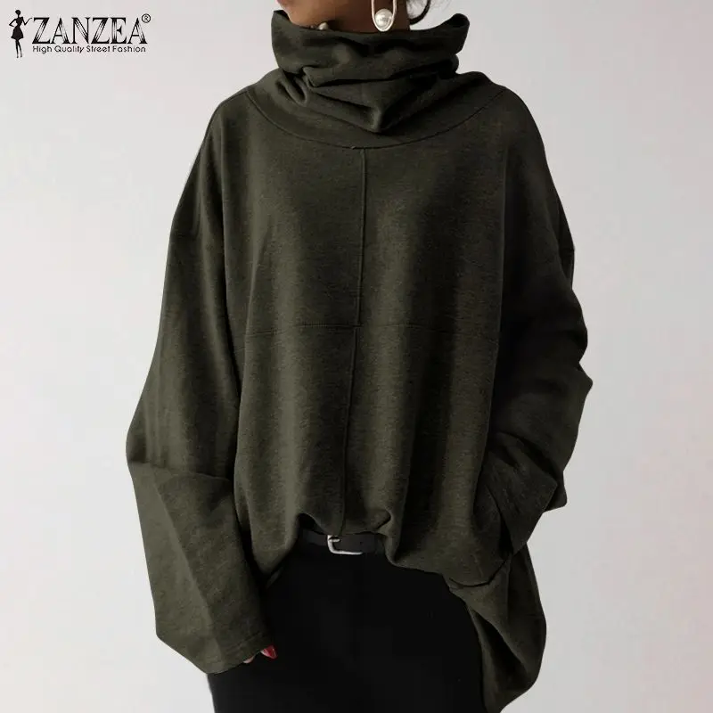 ZANZEA 2021 Fashion Women's Autumn Sweatshirts Turtleneck Hoodies Female Patchwork Hooded Traksuits Casual Long Sleeve Pullovers
ZANZEA 2021 Fashion Women's Autumn Sweatshirts Turtleneck Hoodies Female Patchwork Hooded Traksuits Casual Long Sleeve Pullovers