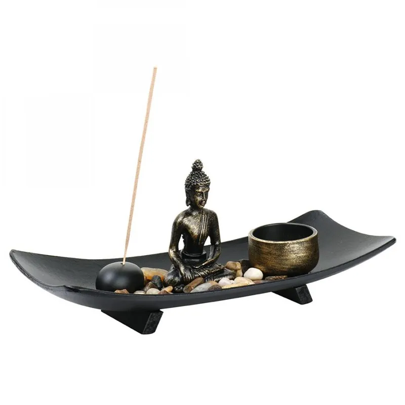 Desktop Figurines Buddha Zen Garden Retro Incense Burner Meditation Relaxation Incense Stick Holder Home Decoration Gift
Desktop Figurines Buddha Zen Garden Retro Incense Burner Meditation Relaxation Incense Stick Holder Home Decoration Gift