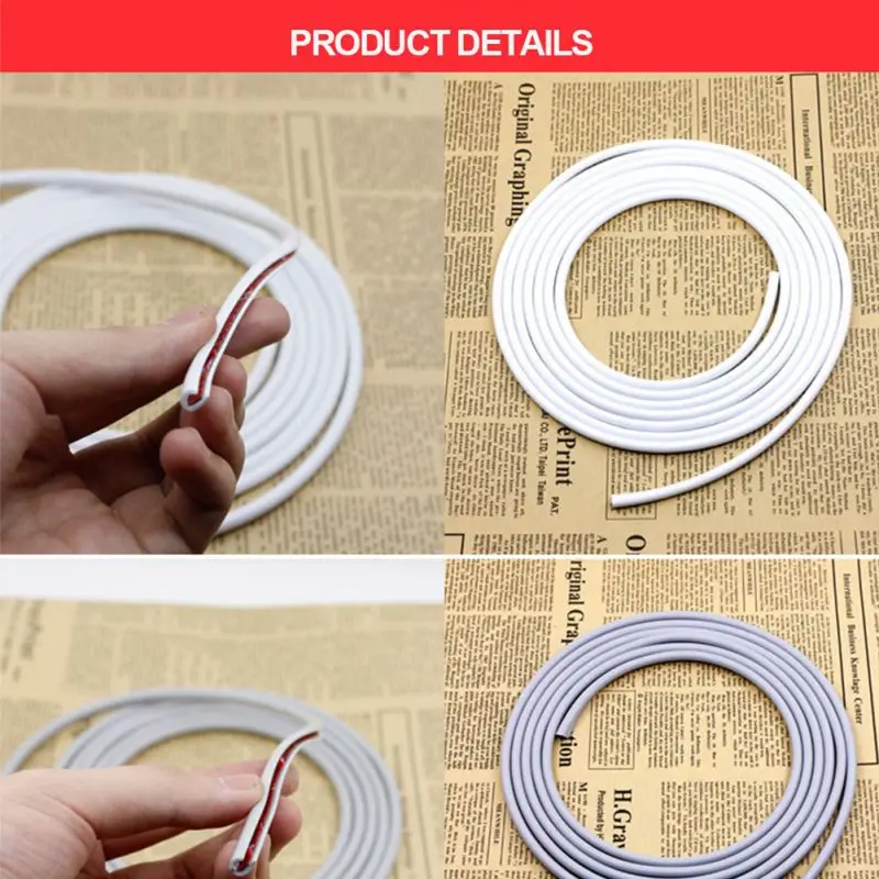 5M Auto Universal Car Door Edge Rubber Scratch Protector Moulding Strip Protection Strips Sealing Car Accessories
5M Auto Universal Car Door Edge Rubber Scratch Protector Moulding Strip Protection Strips Sealing Car Accessories