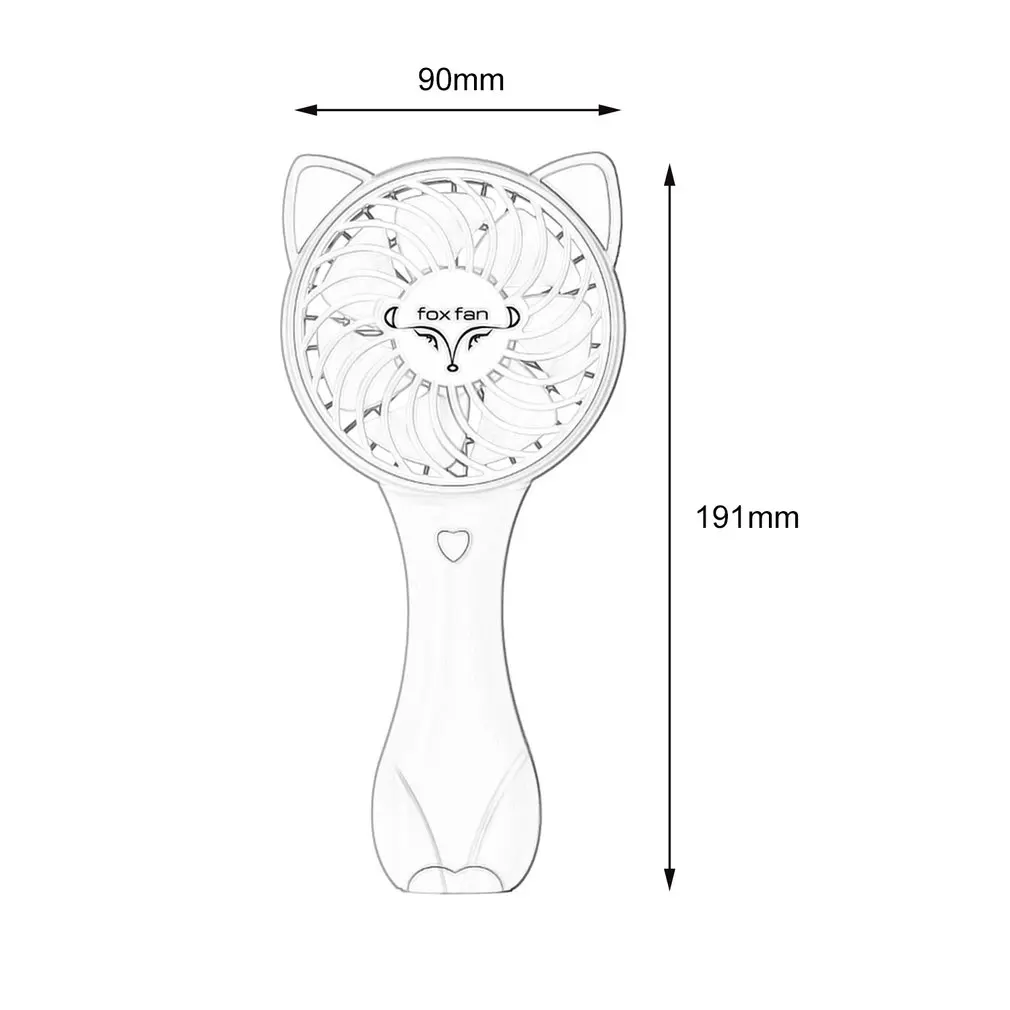 Cute Fox Shape Cooling Fan Mini Handheld Fan Portable USB Rechargeable Desktop Cooling Fan For Car Office School
Cute Fox Shape Cooling Fan Mini Handheld Fan Portable USB Rechargeable Desktop Cooling Fan For Car Office School