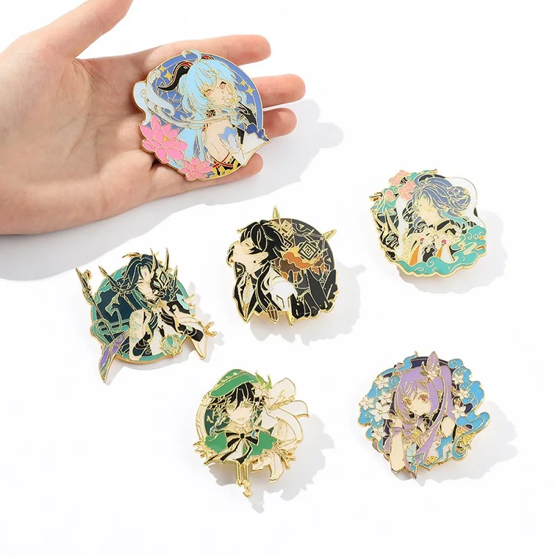 Anime Genshin Impact Wendi Tartaglia Pins Brooch Ganyu Zhongli Xiao Lumine Figure Enamel Badge Brooches Lapel Pin Jewelry Gift
Anime Genshin Impact Wendi Tartaglia Pins Brooch Ganyu Zhongli Xiao Lumine Figure Enamel Badge Brooches Lapel Pin Jewelry Gift