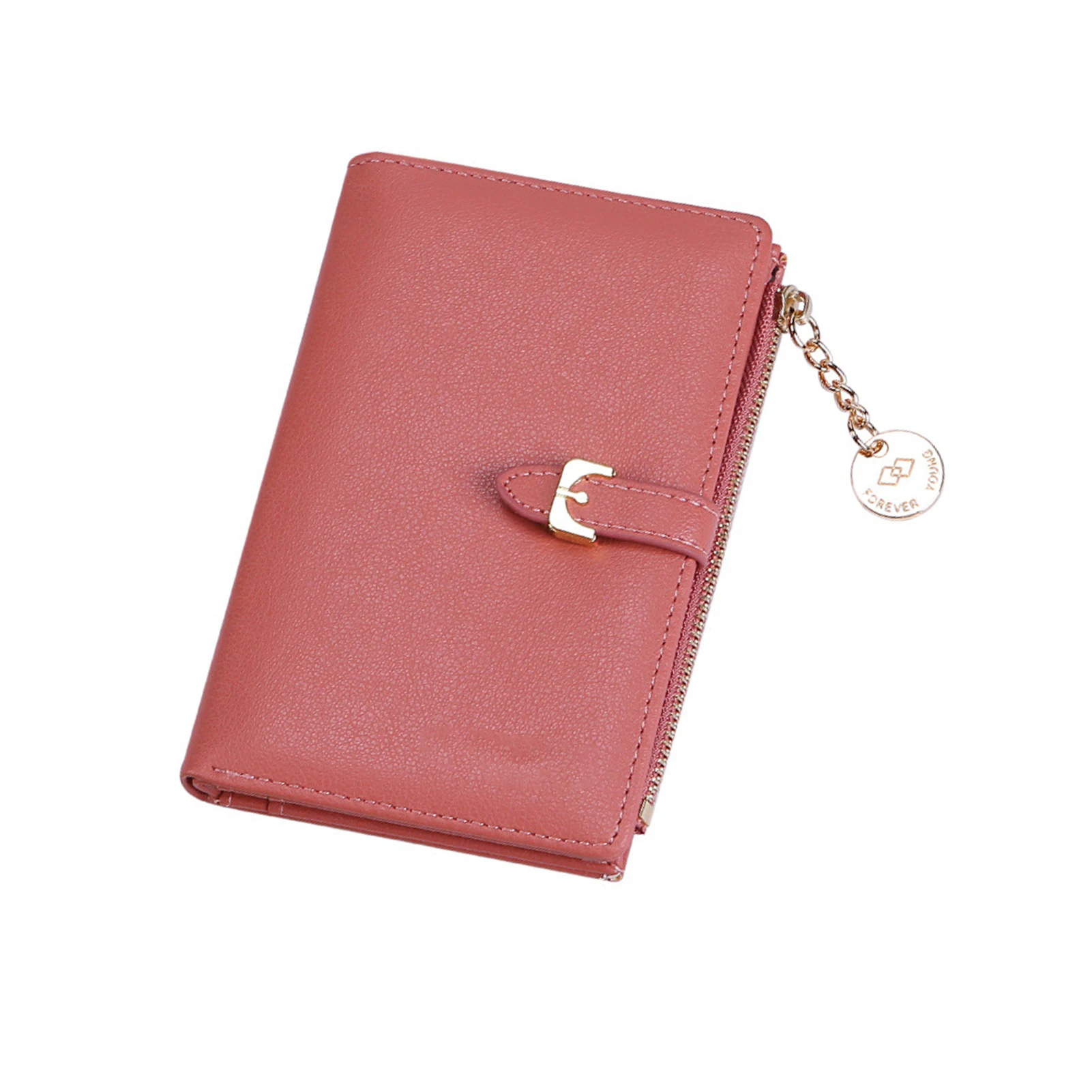 Однотонный вместительный Женский кошелек из искусственной кожи, модный портативный бумажник на молнии с множеством отделений и пряжкой
Однотонный вместительный Женский кошелек из искусственной кожи, модный портативный бумажник на молнии с множеством отделений и пряжкой