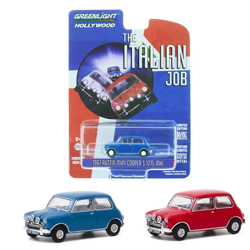 GREENLIGHT 1:64 THE ITALIAN JOB 1967 MINI COOPER S 1275 MKI Limited edition collection of die-cast alloy car models
GREENLIGHT 1:64 THE ITALIAN JOB 1967 MINI COOPER S 1275 MKI Limited edition collection of die-cast alloy car models