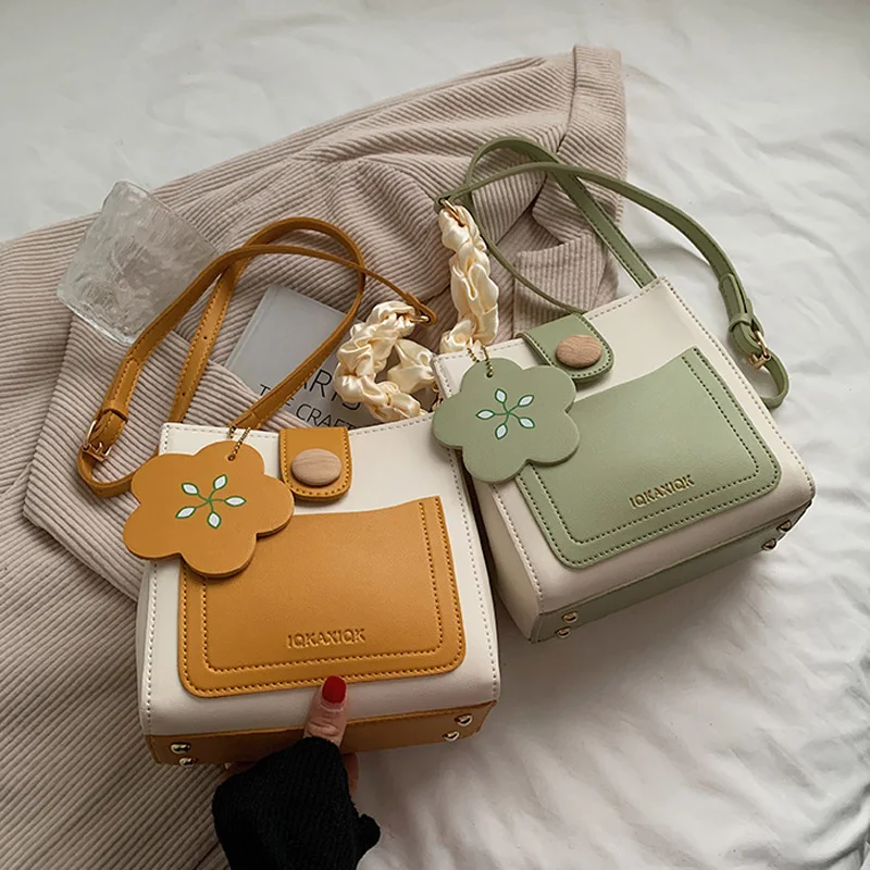 Cute Bucket Bag Messenger Bags Women Korean Fashion Leather Flower Crossbody Bags Female High Quality Designer Shopper Bags 490
Cute Bucket Bag Messenger Bags Women Korean Fashion Leather Flower Crossbody Bags Female High Quality Designer Shopper Bags 490