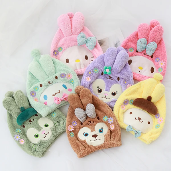 Мультяшный дуффи медведь Stellalou Shelliemay Gelatoni Pompompurin душевая шапочка сухая для волос