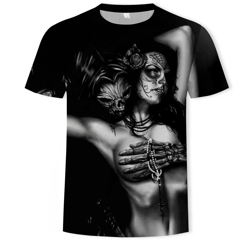 2021 summer hot-selling POP surrealistic style clothing for men and women 3DT shirt casual cool dark punk trend pattern 
2021 summer hot-selling POP surrealistic style clothing for men and women 3DT shirt casual cool dark punk trend pattern
