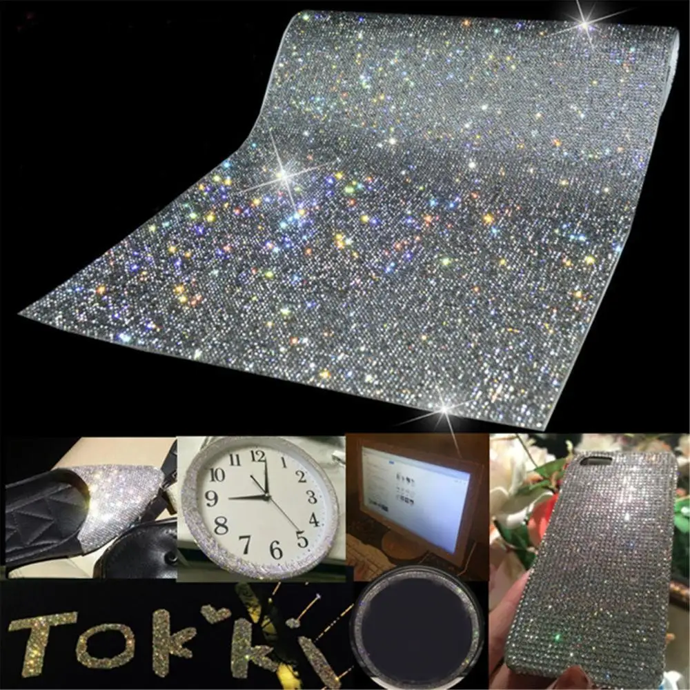 Multifunction Crystal Glass Sticker Adhensive Car Decal Beaded Applique DIY Car Decoration Car Interior
Multifunction Crystal Glass Sticker Adhensive Car Decal Beaded Applique DIY Car Decoration Car Interior