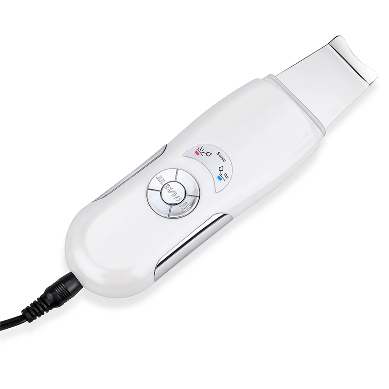 Ultrasonic Skin Scrubber Cleanser Face Cleaning Acne Removal Facial Spa Vibration Massager Ultrasound Peeling Clean Machine | Красота и