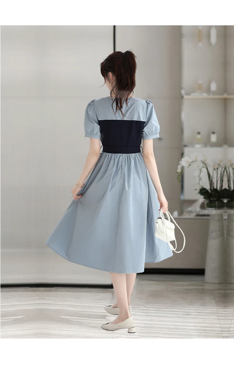 Women's Dress 2021 New Summer French Fitted Waist Shirt Dress Fake Two-Piece Skirts
Women's Dress 2021 New Summer French Fitted Waist Shirt Dress Fake Two-Piece Skirts