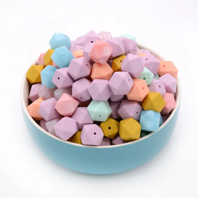 Silicone Beads Octagonal Teether For Teeth 14MM-17MM 10PCS 4-6 Months Food Grade PVC Free DIY Necklace Set Baby Teether
Silicone Beads Octagonal Teether For Teeth 14MM-17MM 10PCS 4-6 Months Food Grade PVC Free DIY Necklace Set Baby Teether