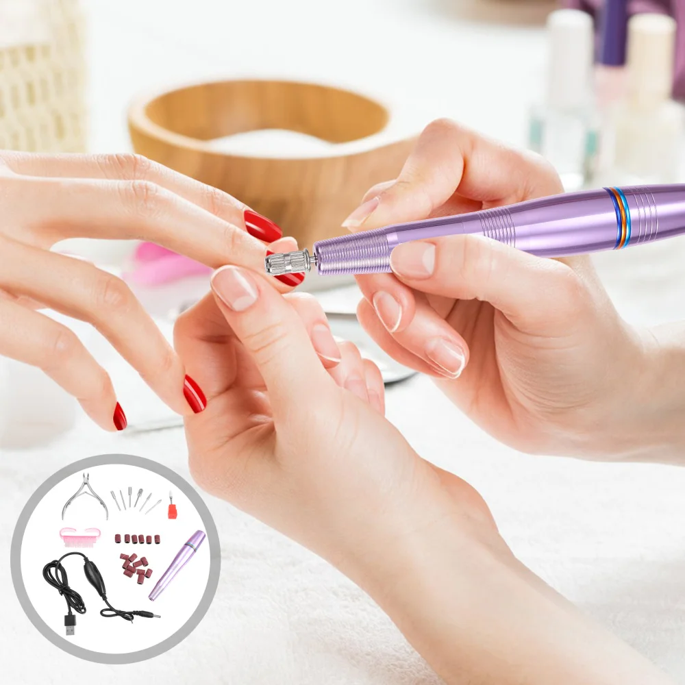 1 Set Portable Nail Polisher Portable Manicure Grinder Electric Polishing Tool
1 Set Portable Nail Polisher Portable Manicure Grinder Electric Polishing Tool