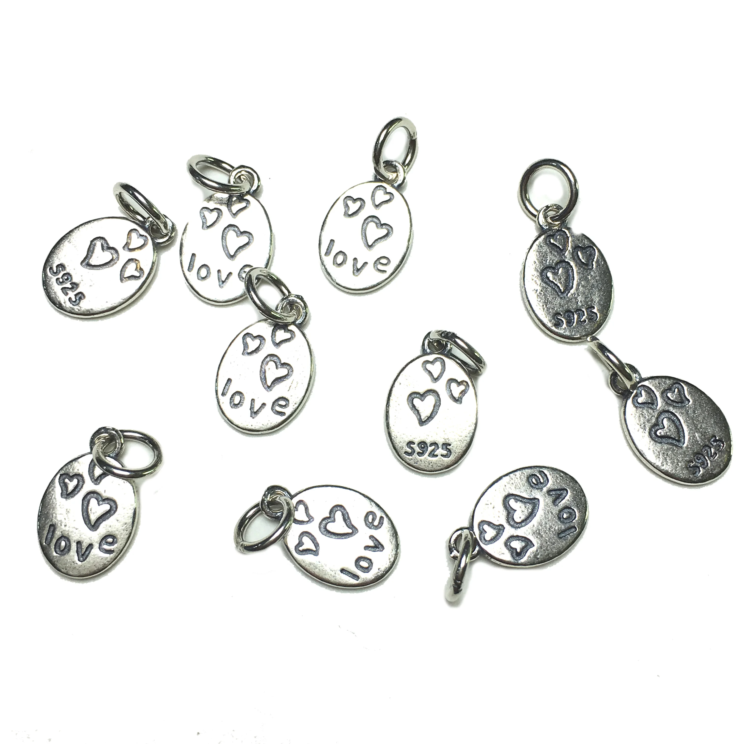 8x12mm 10Pcs Carved Loose Charm Heart 925 Sterling Silver Beads for Handmade Jewelry Making DIY Bracelet Necklace Accessories
8x12mm 10Pcs Carved Loose Charm Heart 925 Sterling Silver Beads for Handmade Jewelry Making DIY Bracelet Necklace Accessories