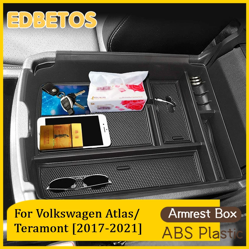 Car Armrest Storage Box Tray For Volkswagen VW Atlas / Teramont 2017 2018 2019 2020 2021 Accessories
Car Armrest Storage Box Tray For Volkswagen VW Atlas / Teramont 2017 2018 2019 2020 2021 Accessories
