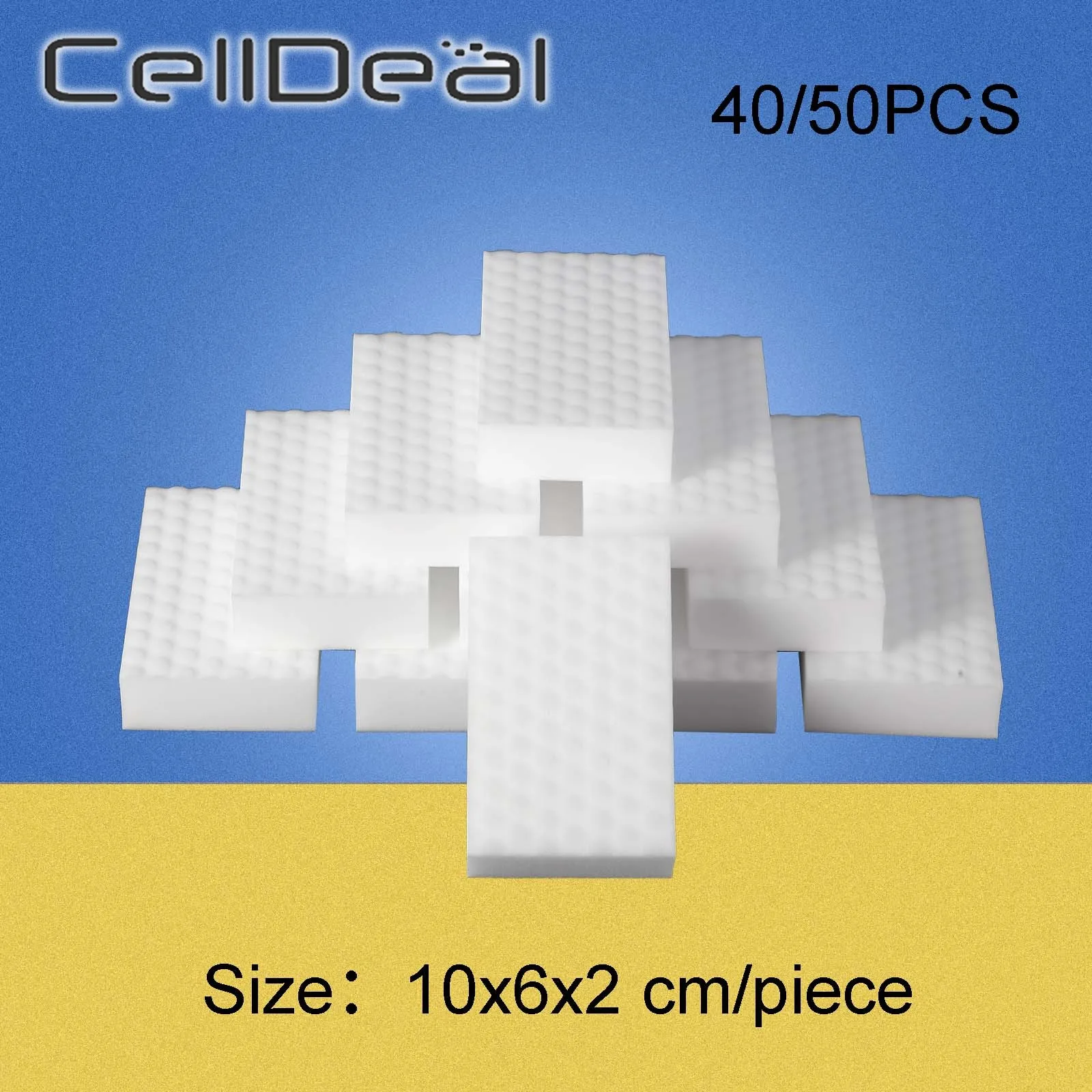 40/50PCS Magic Melamine Dot Nano Sponge Eraser 2 Times Nano Density Strong Cleaning Power Kitchen Bathroom Sink Accessory Tool
40/50PCS Magic Melamine Dot Nano Sponge Eraser 2 Times Nano Density Strong Cleaning Power Kitchen Bathroom Sink Accessory Tool