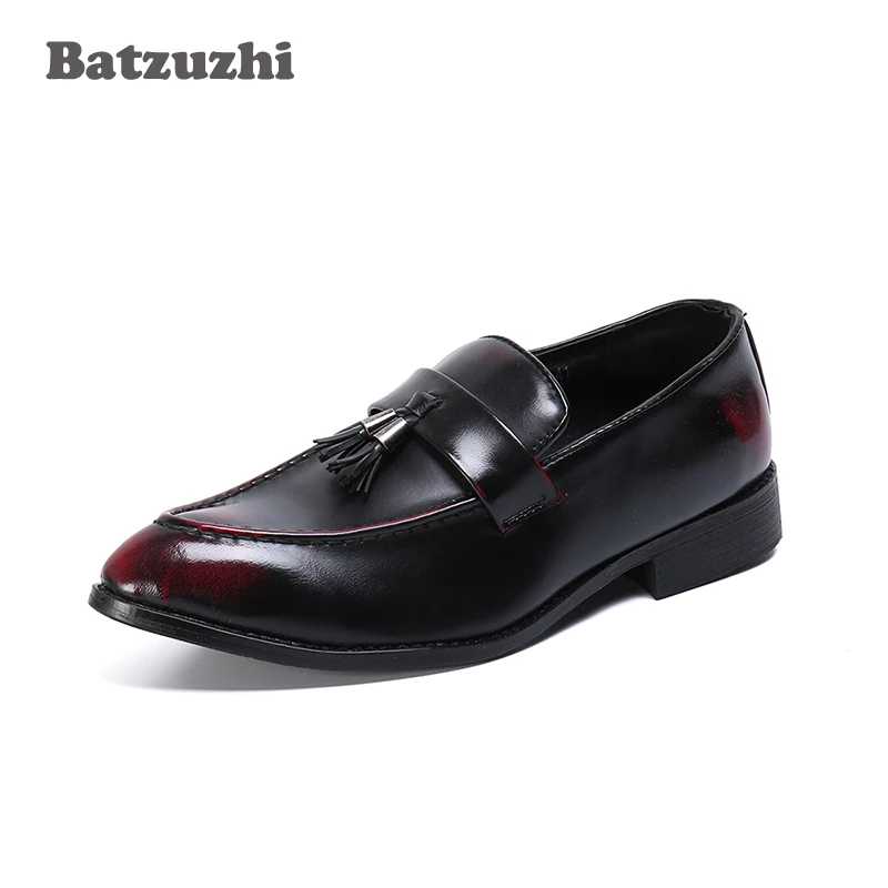 Batzuzhi Formal Leather Dress Shoes Men Italian Style Vintage Metal Pointed Toe Chaussure Homme Business, Sizes US6-12
Batzuzhi Formal Leather Dress Shoes Men Italian Style Vintage Metal Pointed Toe Chaussure Homme Business, Sizes US6-12