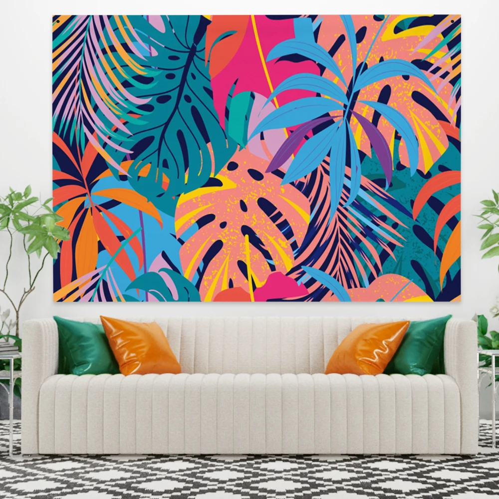 Laeacco Colourful Leaves Tapestry Summer Tropical Plant Printing Fashion Beach Towel Wall Hanging Bedside Home Decor Polyester
Laeacco Colourful Leaves Tapestry Summer Tropical Plant Printing Fashion Beach Towel Wall Hanging Bedside Home Decor Polyester