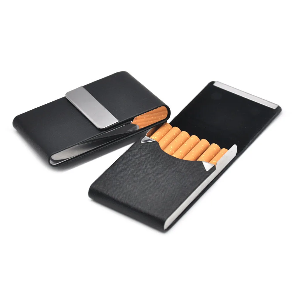 Smoking Accessories Cigarette Case 1 PC Cigar Storage Box Stainless Steel Multifunction Card Cases PU Tobacco Holder
Smoking Accessories Cigarette Case 1 PC Cigar Storage Box Stainless Steel Multifunction Card Cases PU Tobacco Holder