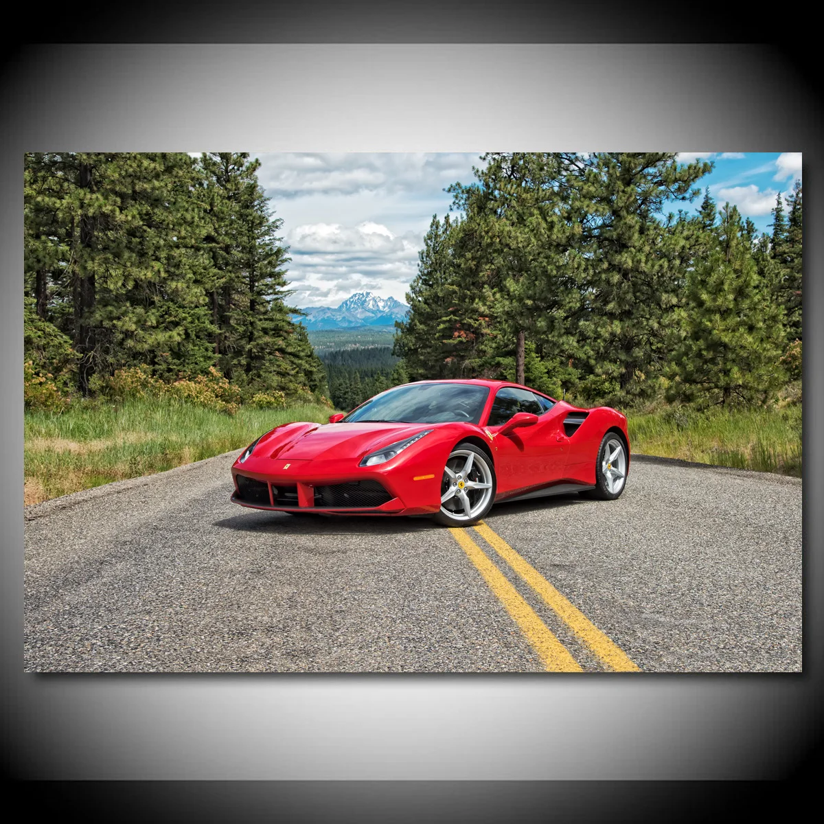 Красно-металлический суперкар Ferraris 488 GTB, постеры для домашнего декора, Картина на холсте, настенное искусство, украшение для гостиной
Красно-металлический суперкар Ferraris 488 GTB, постеры для домашнего декора, Картина на холсте, настенное искусство, украшение для гостиной