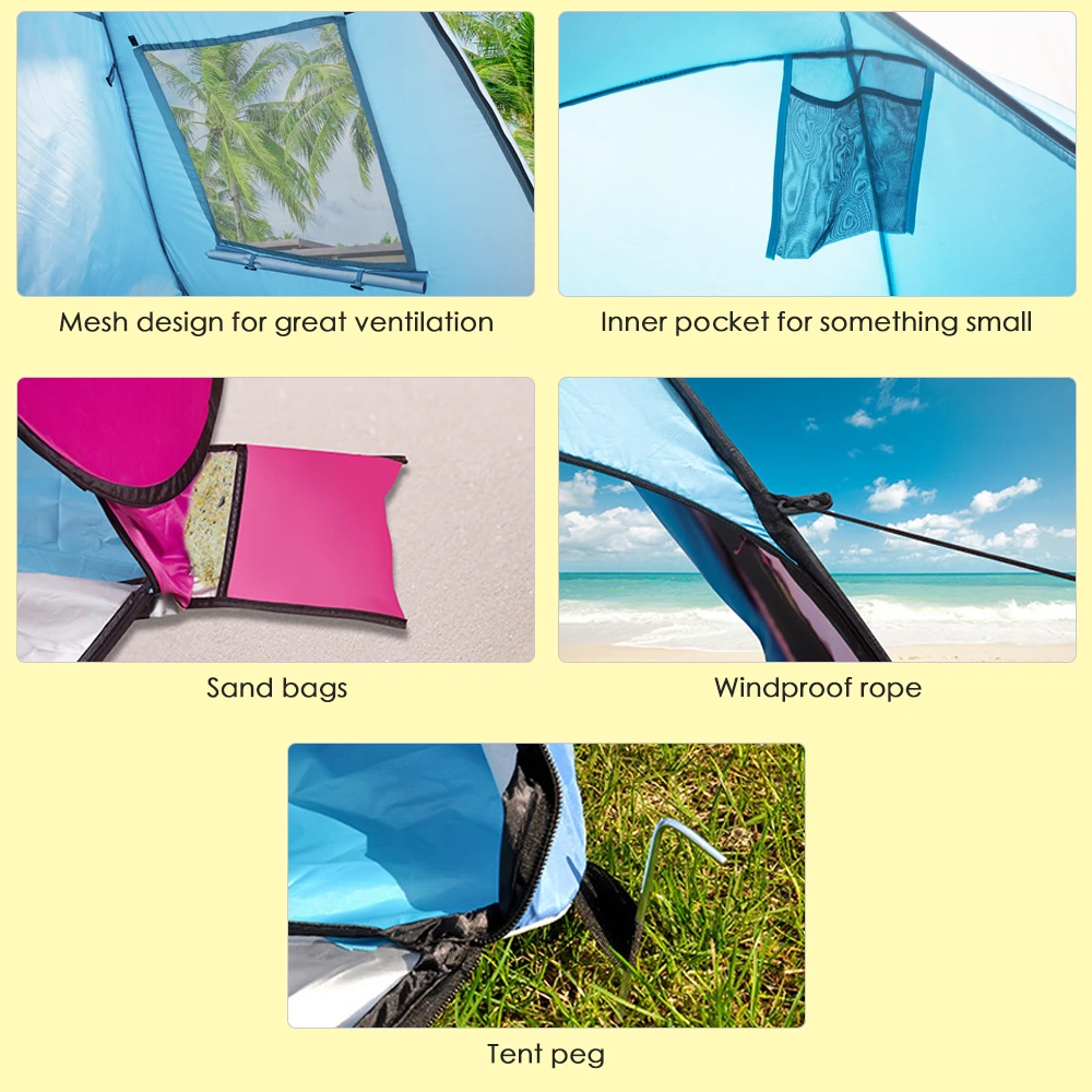 Outdoor Camping Pop-up Tent Automatic Instant Tent For Kids Children Playground Beach Backyard Outdoor Tent
Outdoor Camping Pop-up Tent Automatic Instant Tent For Kids Children Playground Beach Backyard Outdoor Tent