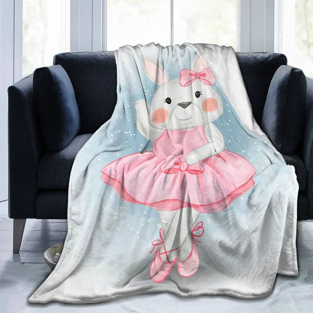 Manta de franela para sofá y cama, suave y cálida, ligera, fina, de conejo y bailarina
Manta de franela para sofá y cama, suave y cálida, ligera, fina, de conejo y bailarina