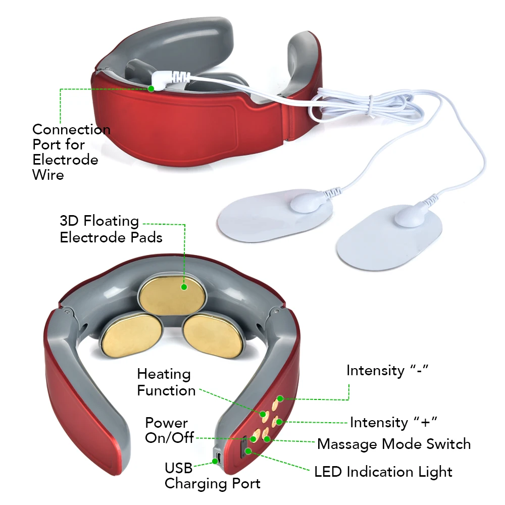 Smart Electric Neck Massager Rechargeable USB Cervical Traction Therapy Massage Relaxation Cervical Vertebra Physiotherapy tool
Smart Electric Neck Massager Rechargeable USB Cervical Traction Therapy Massage Relaxation Cervical Vertebra Physiotherapy tool