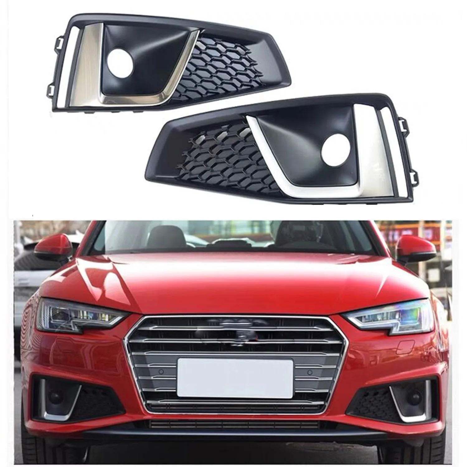 For Audi 2019 a4 b9 Auto Front Left Right Bumper Fog Light Lamp Grill For Audi A4 B9 2019 8WD807681J 8WD807682J 
For Audi 2019 a4 b9 Auto Front Left Right Bumper Fog Light Lamp Grill For Audi A4 B9 2019 8WD807681J 8WD807682J